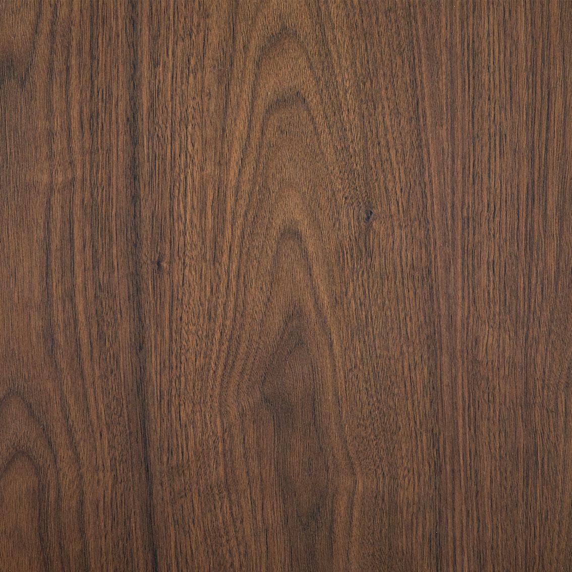 American Walnut laminate flooring in deep brown tones