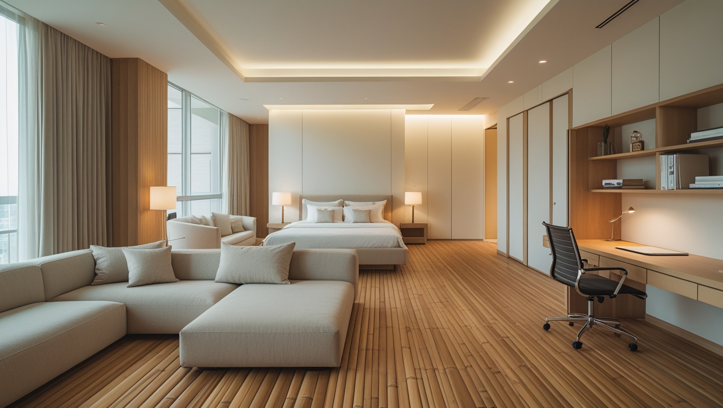 Bamboo flooring finishing Sri Lanka